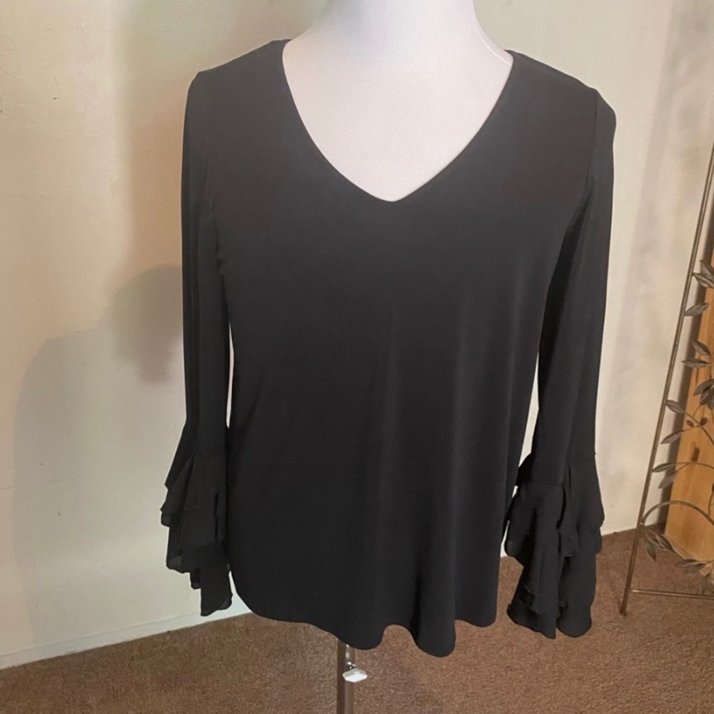 Black long sleeve blouse